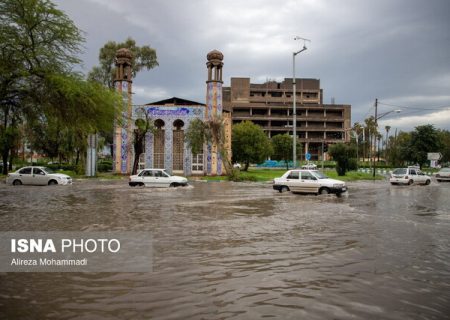 هشدار قرمز ترافیکی پلیس در پی بارش‌های سیل‌آسا در اهواز