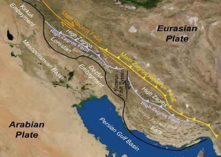 جنبایی گسل پیش‌ژرفای زاگرس مسبب فوج لرزه‌های خوزستان