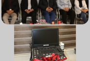  اهدای دستگاه اکوکاردیوگرافی به شبکه بهداشت و درمان شهرستان خواف