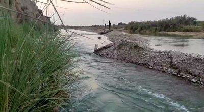 اتمام عملیات اجرایی احداث مسیر انحرافی جریان آب رودخانه مارون جایزان