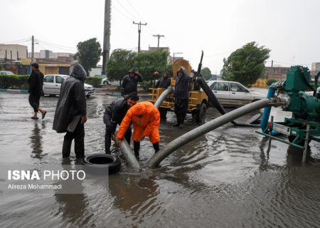 آماده‌باش تخلیه آبگرفتگی‌ها همزمان با آغاز بارندگی در اهواز