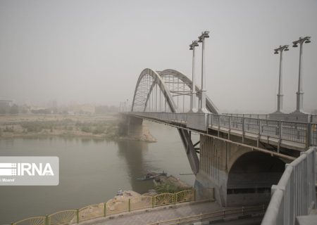گرد و خاک در راه خوزستان