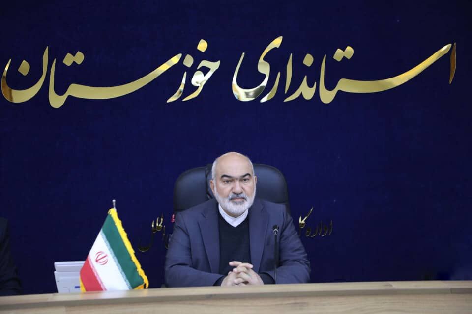 تأکید استاندار خوزستان بر مدیریت عادلانه آب و جبران خسارات کشاورزان