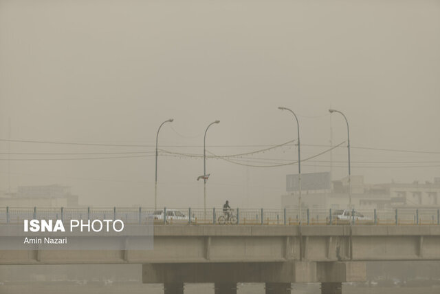 هشدار سطح نارنجی ورود توده خاک از عراق به خوزستان